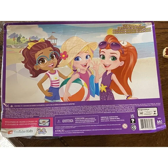 Polly Pocket Travel Toy Playset With Four (3-Inch) Dolls And 50+ Fashion Access